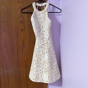 Lovely Day Womens Small White Formal Dress
